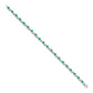 Complete Round Emerald Fancy Link Bracelet - WBC