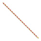 Complete Round Ruby Fancy Link Bracelet - WBC