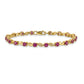 Complete Round Ruby Fancy Link Bracelet - WBC