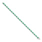 Complete Diamond and Oval Emerald Bracelet - WBC