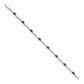 Complete Diamond and Oval Sapphire Bracelet - WBC