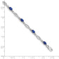 Complete Diamond and Oval Sapphire Bracelet - WBC