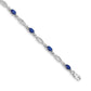Complete Diamond and Oval Sapphire Bracelet - WBC