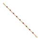 Complete Diamond and Oval Ruby Bracelet - WBC