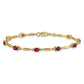 Complete Diamond and Oval Ruby Bracelet - WBC