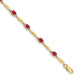 Complete Diamond and Oval Ruby Bracelet - WBC