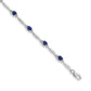Complete Diamond and Oval Sapphire Bracelet - WBC