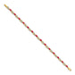 Complete Diamond and Oval Ruby Infinity Bracelet - WBC
