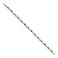 Complete Diamond and Oval Sapphire Infinity Bracelet - WBC