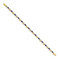Complete Diamond and Oval Sapphire Infinity Bracelet - WBC