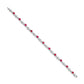 Complete Diamond and Round Ruby Bracelet - WBC