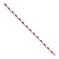 Complete Diamond and Oval Ruby Curved Link Bracelet - WBC