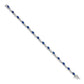 Complete Diamond and Oval Sapphire Curved Link Bracelet - WBC