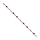 Complete Diamond and Oval Ruby Infinity Bracelet - WBC