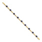 Complete Diamond and Oval Sapphire Infinity Bracelet - WBC