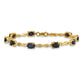Complete Diamond and Oval Sapphire Infinity Bracelet - WBC