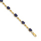 Complete Diamond and Oval Sapphire Infinity Bracelet - WBC