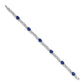 Complete Diamond and Oval Sapphire Infinity Link Bracelet - WBC
