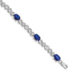 Complete Diamond and Oval Sapphire Infinity Link Bracelet - WBC