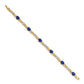 Complete Diamond and Oval Sapphire Infinity Link Bracelet - WBC