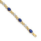 Complete Diamond and Oval Sapphire Infinity Link Bracelet - WBC