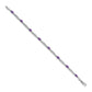 Diamond and Oval Amethyst Rectangle Link Bracelet - WBC