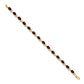 Complete Diamond and Oval Garnet Floral Bracelet - WBC