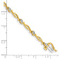 Complete 1/8 carat Diamond Fancy Link Bracelet - WBC