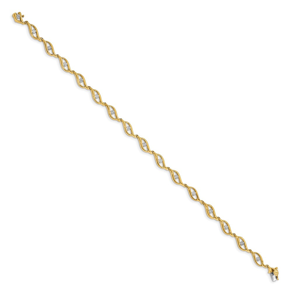Complete 0.03 carat Diamond Link Bracelet - WBC
