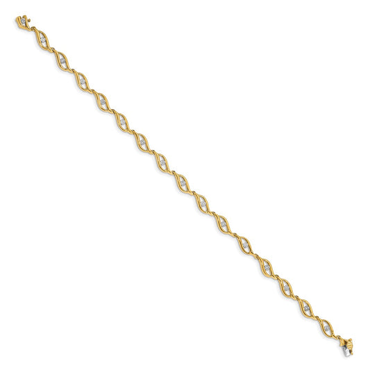 Complete 0.03 carat Diamond Link Bracelet - WBC