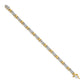 Two-tone Complete 1/2 carat Diamond X-design Bracelet - WBC