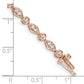 Complete 3/4 carat Diamond Round and Oval Link Bracelet - WBC