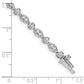 Complete 3/4 carat Diamond Round and Oval Link Bracelet - WBC