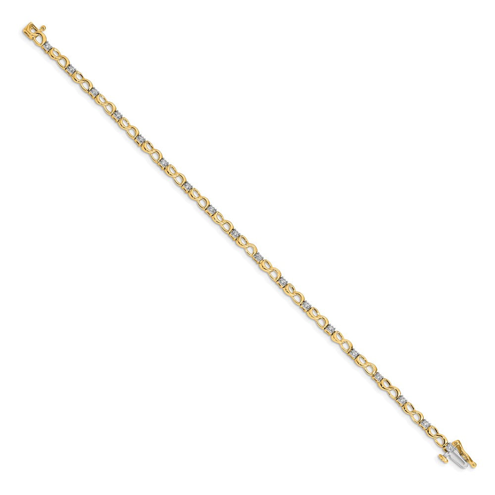 Complete 1/6 carat Diamond Figure 8 Link Bracelet - WBC
