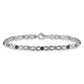 Complete 1/2 carat and Black Diamond Flower Infinity Bracelet - WBC