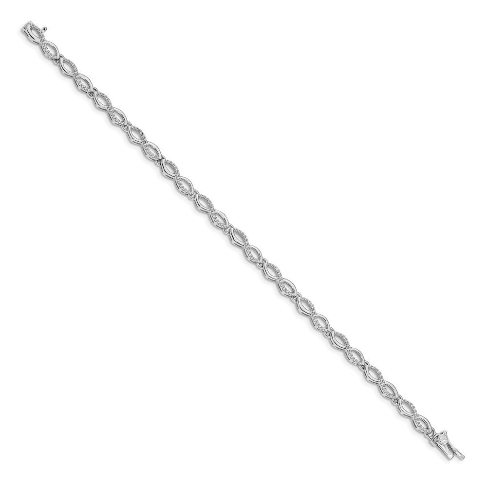 Complete 1/2 carat Diamond Infinity Link Bracelet - WBC