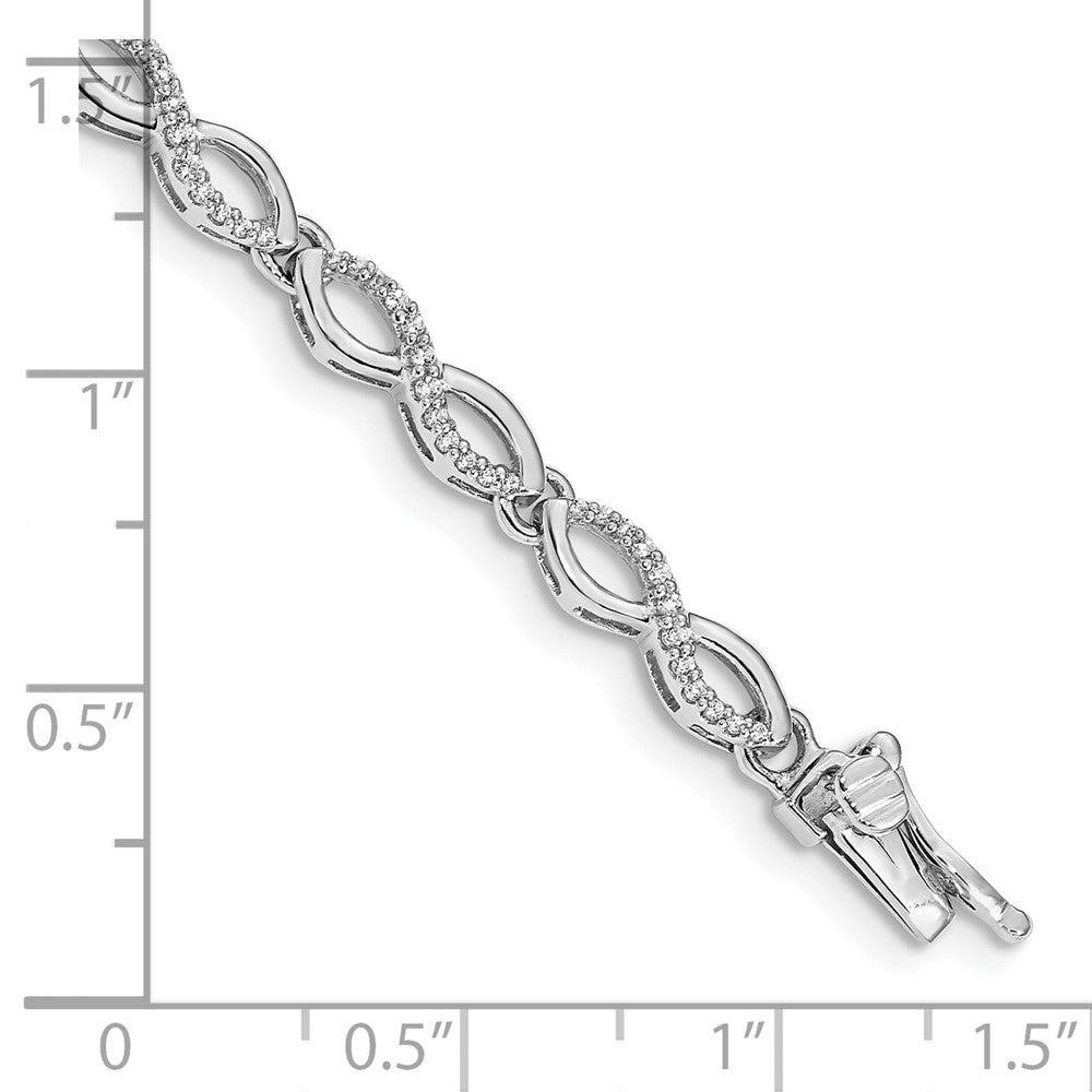 Complete 1/2 carat Diamond Infinity Link Bracelet - WBC