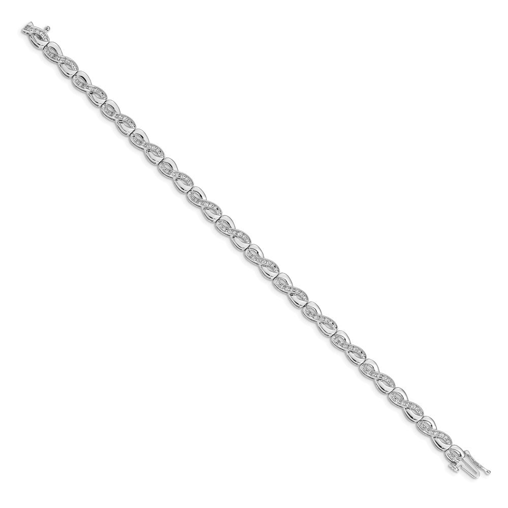Complete 1/2 carat Diamond Infinity Link Bracelet - WBC
