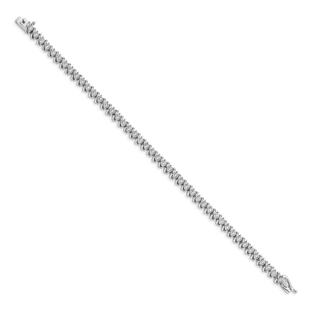Complete 1 carat Diamond S-link Tennis Bracelet - WBC