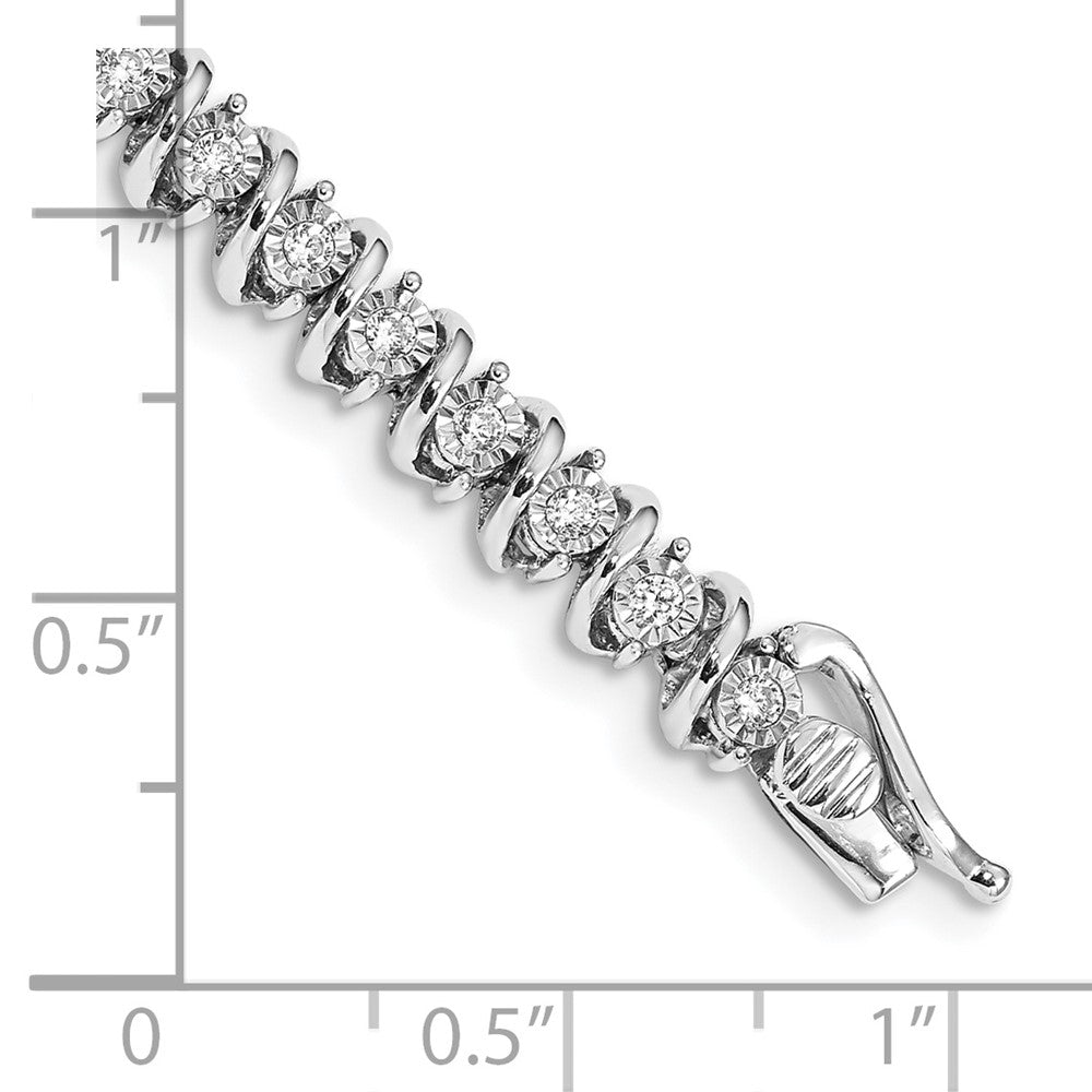 Complete 1 carat Diamond S-link Tennis Bracelet - WBC