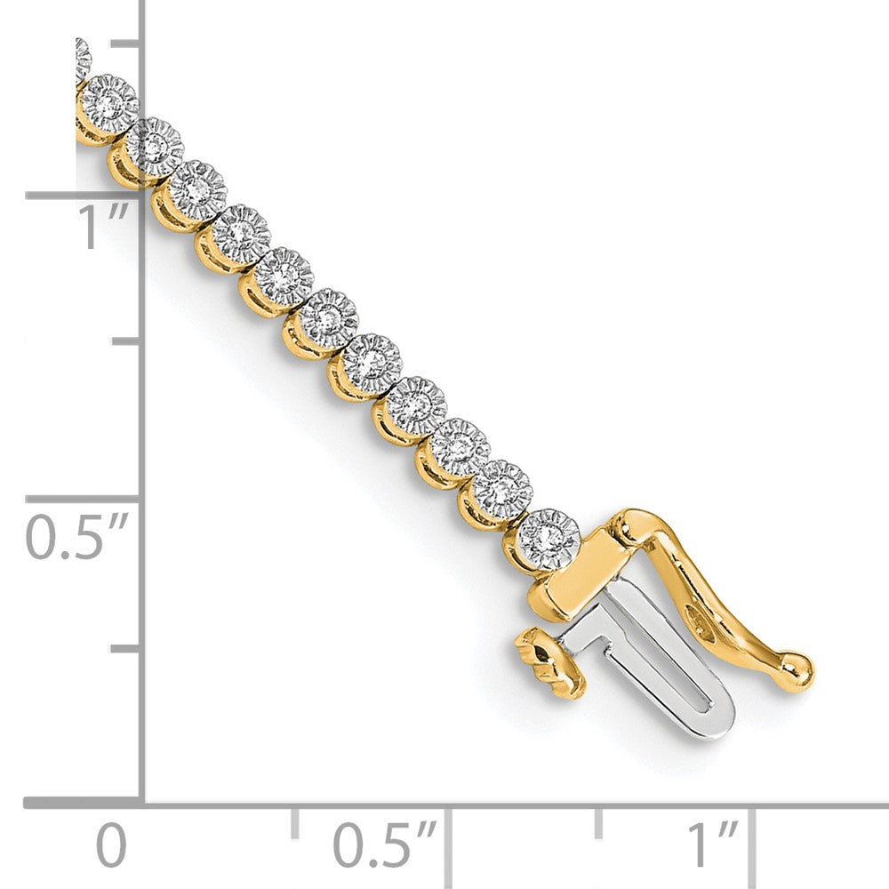 Complete 1/2 carat Diamond Illusion Setting Tennis Bracelet - WBC