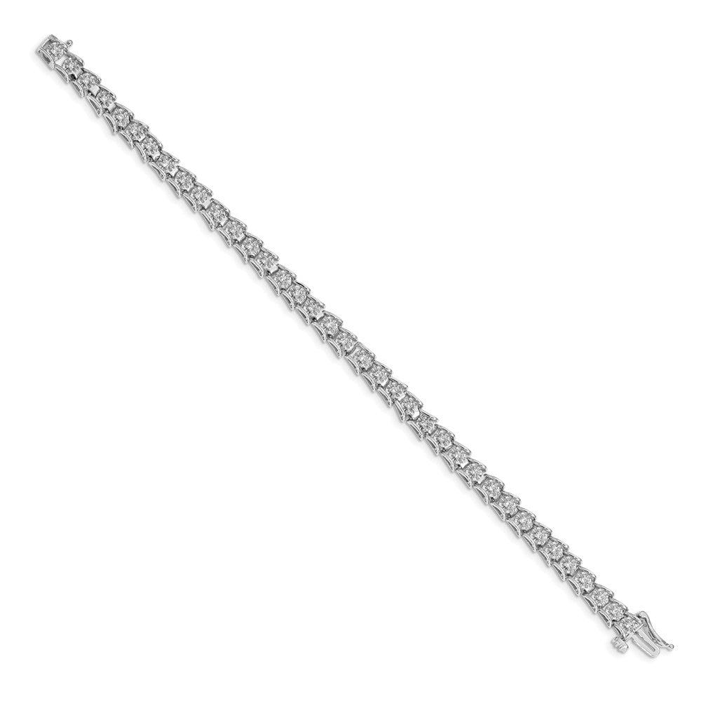 Complete 5/8 carat Diamond Illusion Setting Tennis Bracelet - WBC