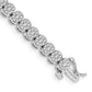 Complete 3 carat Diamond Cluster Setting Tennis Bracelet - WBC