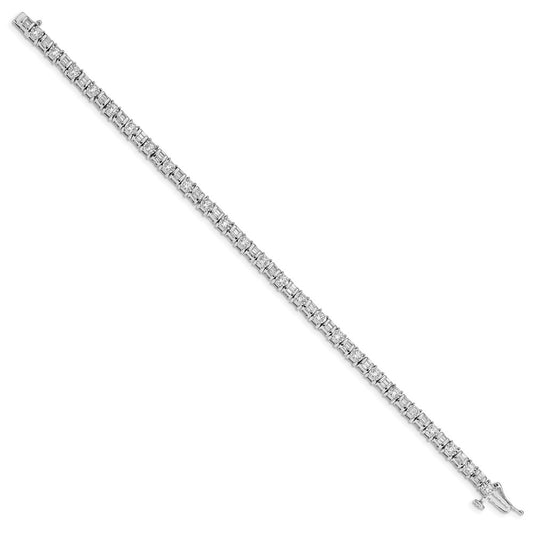 Complete 2 carat Round and Baguette Diamond Tennis Bracelet - WBC