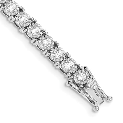 Complete 3 carat Diamond Illusion Setting Tennis Bracelet - WBC