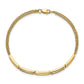 Polished Rectangle Link Complete 1/4 carat Diamond Double Strand Bracelet - WBC
