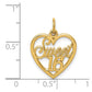 SWEET 16 in Heart Charm - WBC