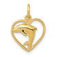 Dolphin in Heart Charm - WBC