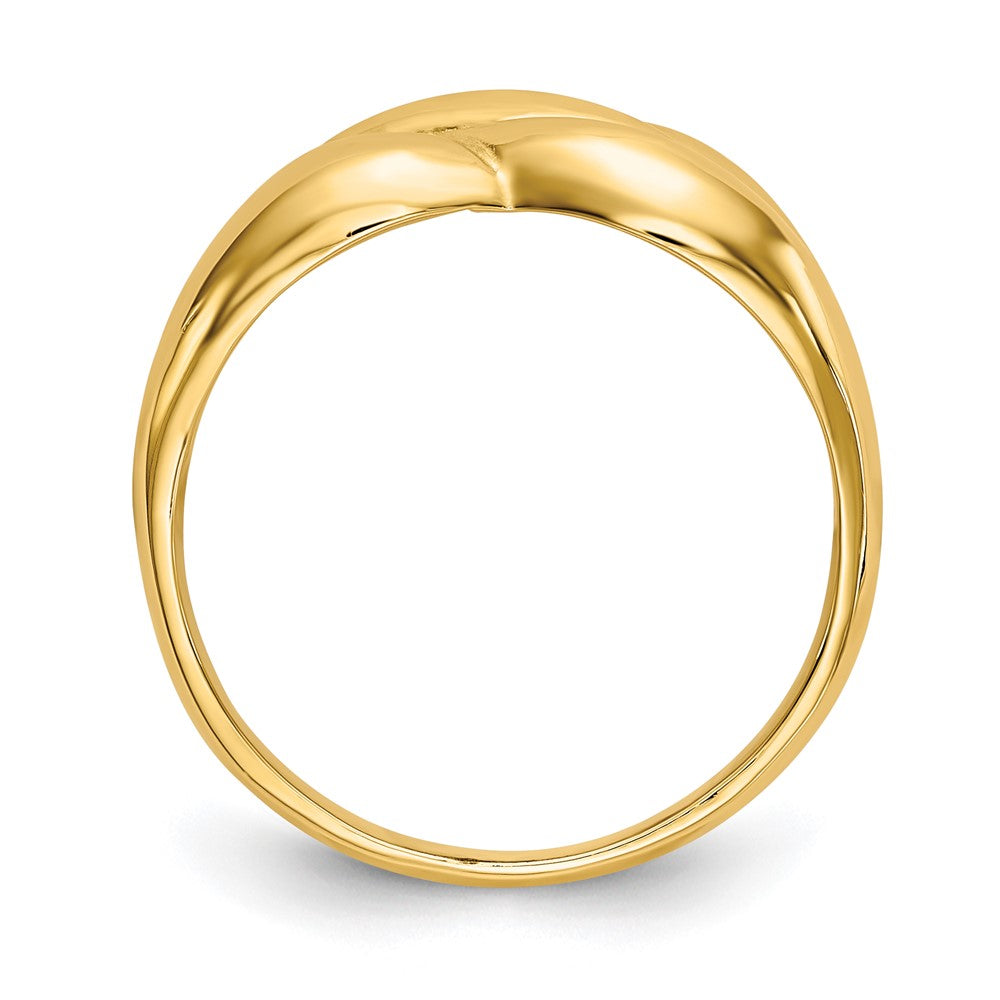Polished Twisted Dome Ring - WBC