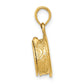 3-D Birthday Cake Opens with Enameled Candle Inside Pendant - WBC